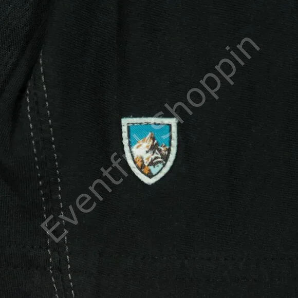 Kuhl Wayfarer Polo Shirt Mens M Black Sierra Nevada Brewing Wildfibre Organic - Picture 5 of 6